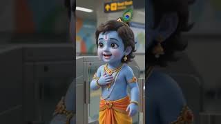 Mini Lord Krishna and Lord Ganesh in metro #anjanimatamandirlivedarshansalasar #funny #koshari