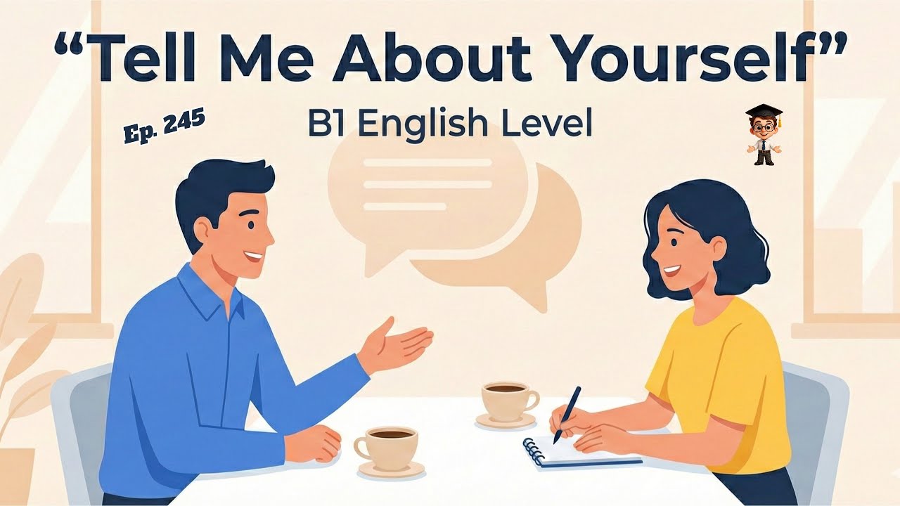 The Best Way to Answer “Tell Me About Yourself” in English | B1 English Level | Real Conversation