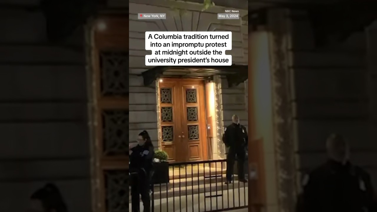 Columbia tradition turns into impromptu protest