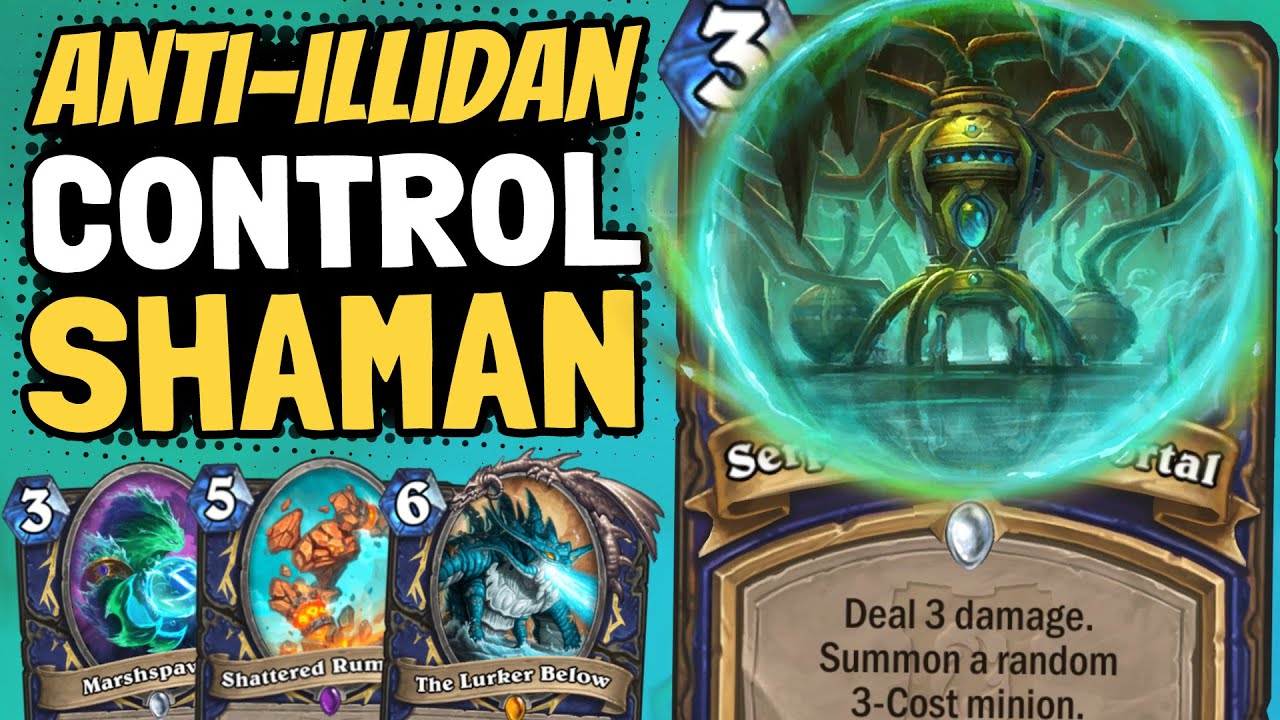 ULTIMATE COUNTER TO ILLIDAN!? Control Shaman Hunts Demon Hunter! | Ashes of Outland | Hearthstone