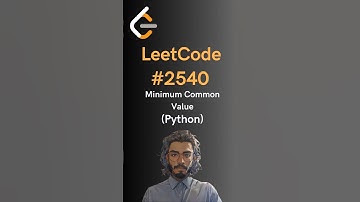 LeetCode#2540 Minimum Common Value - Python