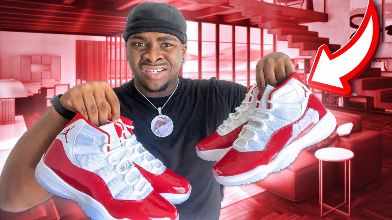 AIR JORDAN CHERRY 11 REVIEW + ON FEET 🍒 YouTube