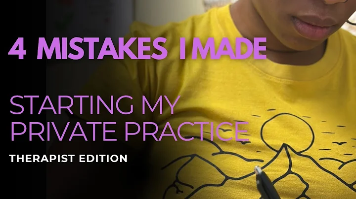 WHAT I DID WRONG IN MY FIRST YEAR OF PRIVATE PRACTICE | 4 Mistakes to Avoid
