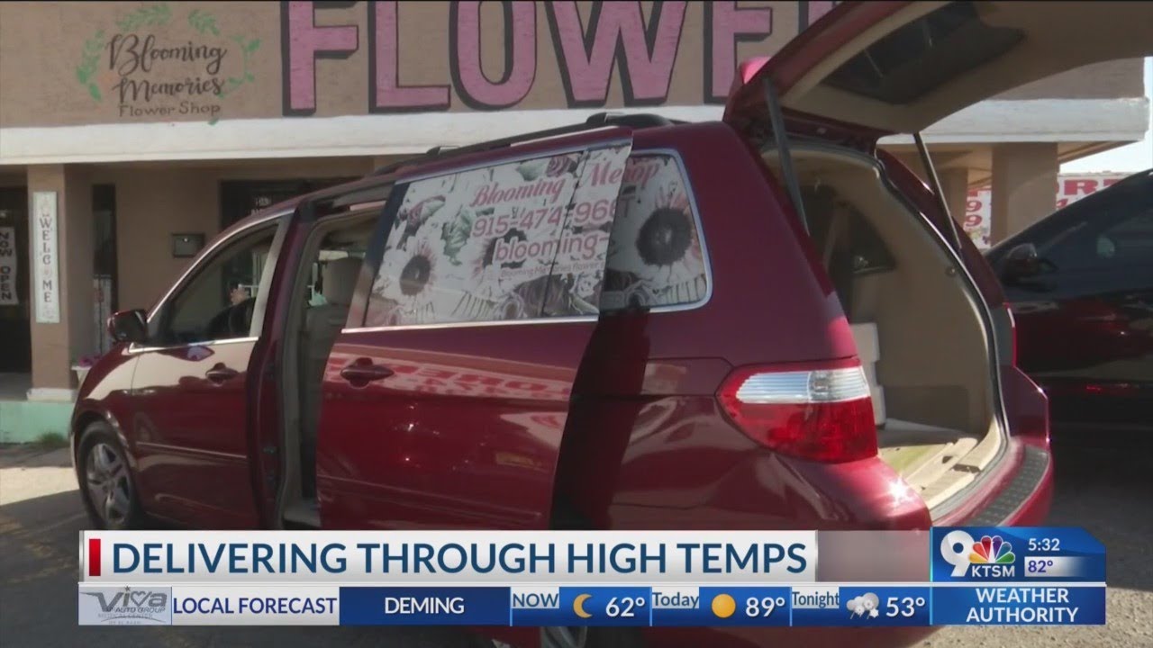 Local delivery drivers prepare to deliver in the triple digits - YouTube