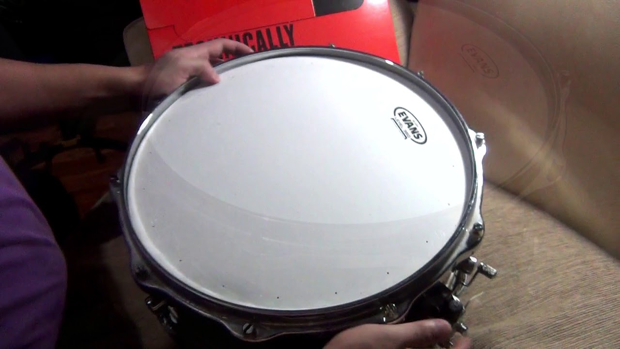 Evans HD Dry 14" Unboxing and Sound Preview YouTube