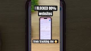 Block websites from tracking you #apple #tech #safari #ios