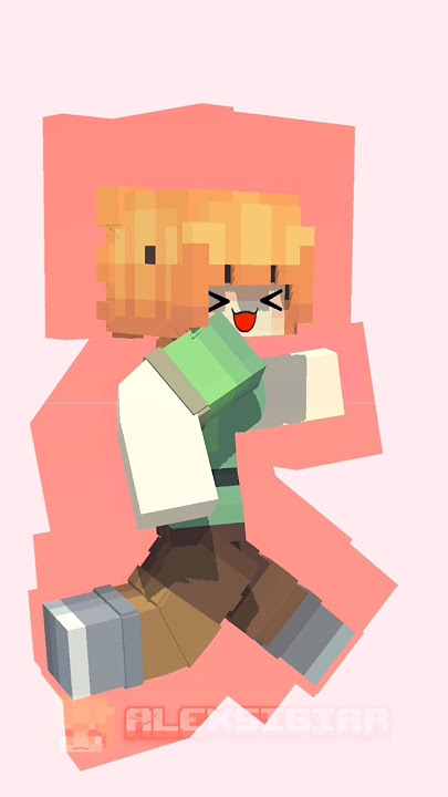 Onion dance cute with Alex Sister - minecraft animation #shorts