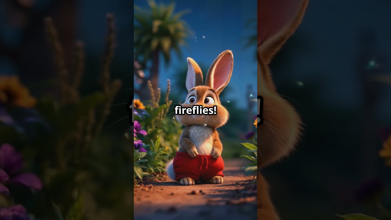 🌟 Bruno’s Magical Firefly Adventure! 🐰✨ | A Heartwarming Animated Short for Kids