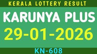 29/01/2026 KARUNYA PLUS KN-608 KERALA LOTTERY RESULT 