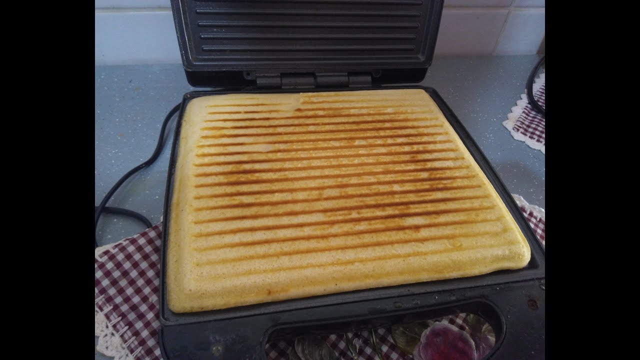 Waffles na sanduicheira