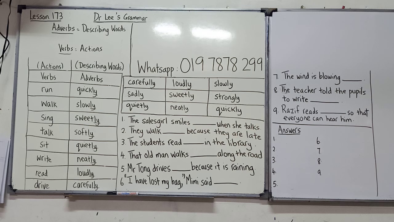 "walk slow" (X)  "walk slowly" (√)