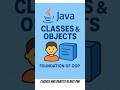 Classes &amp; Objects in Java | OOP Basics in 60 Seconds. #programming