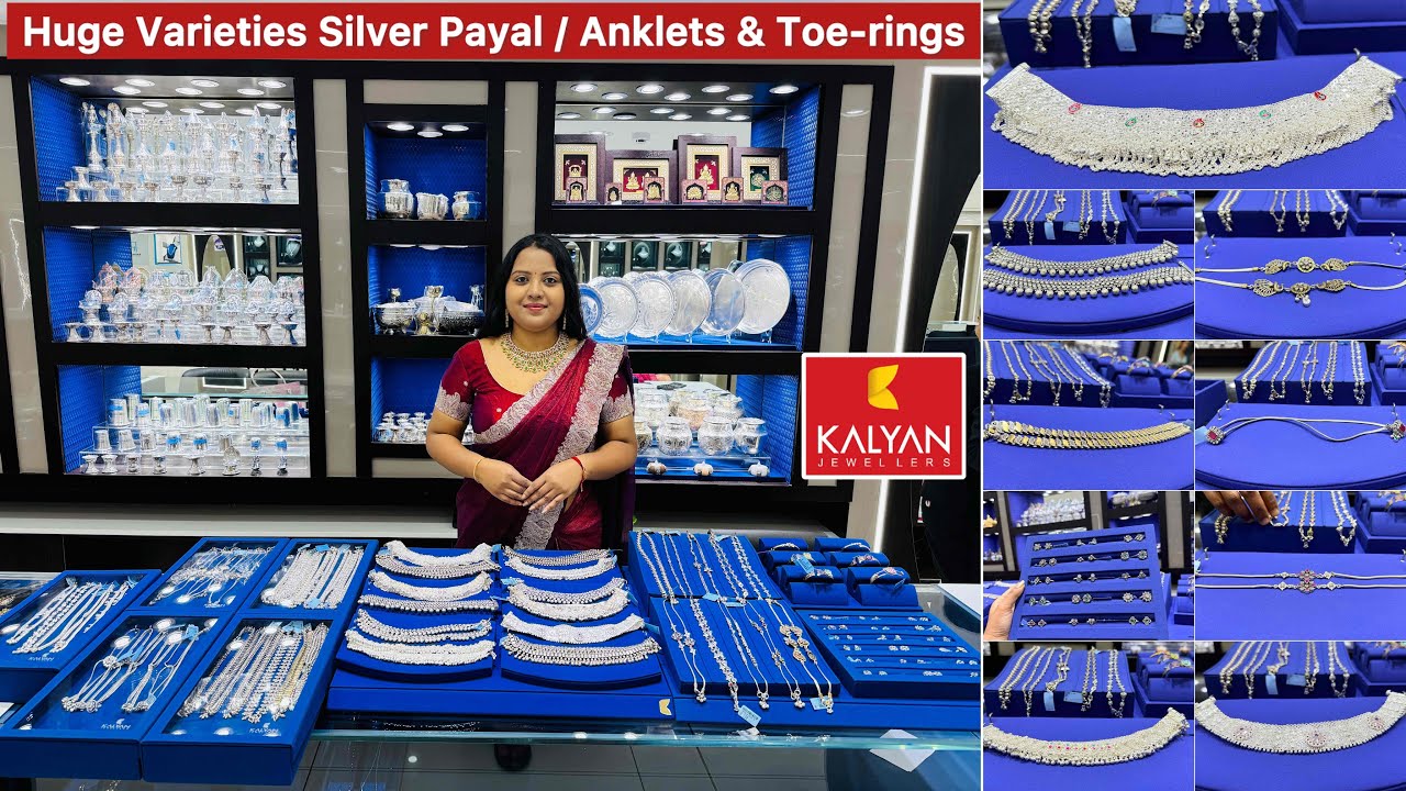 Exclusive Silver Payal / Anklets and Toe-ring “Huge” collections from kalyan| Payal designs/Bichhiya
