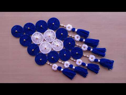 ✨ DIY Woolen Wall Hanging Using Old Bangles | Beautiful Home Decor Idea ♻️🧶