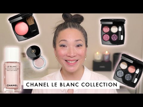 Chanel Le Blanc Rosy Light Drops, Metal Peach and Duo Camelia highlighters.  In order of top to bottom. Watch my latest video to see how…
