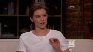 Talking Dead - Lauren Cohan on Abraham's "Pouring the Bisquick"