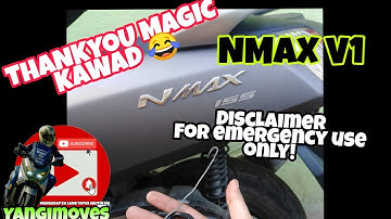 How to open seat compartment Nmax version 1 | DISCLAIMER : FOR EMERGENCY USE ONLY