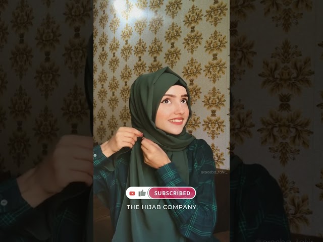 Simple Georgette Chiffon Hijab Tutorial with Inner Cap class=