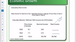 Nominal and Real Income