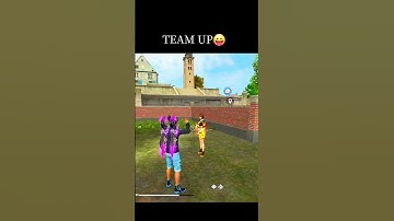 Team Up 😘 With Random Enemies 🥵 Wait For End 😊 #freefire​ #shorts​ #artinwood
