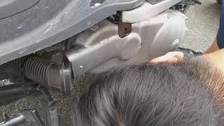 Sym GTS2019년식 오토바이  Driveline  cleaning  보이져125   구동계 청소 2