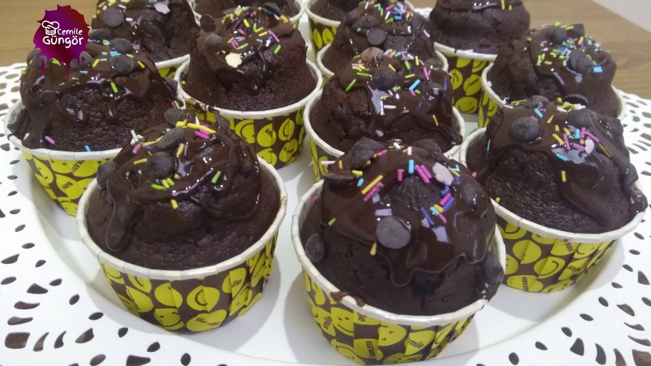Çikolatalı Kap Kek Tarifi Cupcake Tarifi Chocolate cupcake recipe