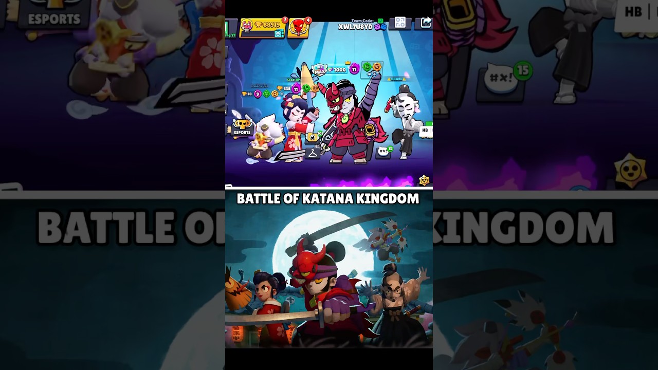 Battle Of Katana Kingdom👑🔥 Brawl Stars 