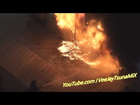 Fire on Atlantic City's Boardwalk Central Pierâ HD.