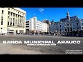 Banda municipal de arauco  marcha de encajonamiento  desfile sotomayor 2024