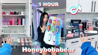 * 1 HOUR * HONEY BOBA BEAR TikTok Videos Compilation 2024 | *That Girl* Cleaning \& Organizing