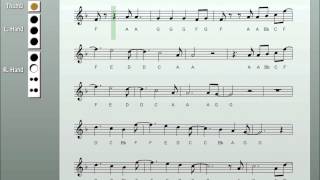 Recorder Notes - All of Me chords