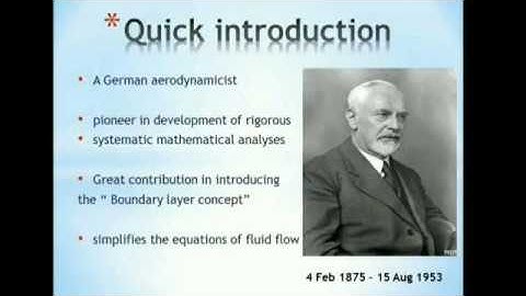 Prandtl boundary layer equation