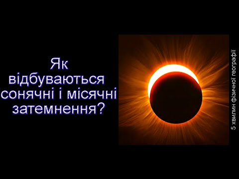 Як відбуваються сонячні і місячні затемнення?