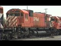 Freight Trains | D&amp;H Conklin Yard | Binghamton, NY | CP Rail &amp; Susquehanna EMD and MLW (ALCO) | 1994