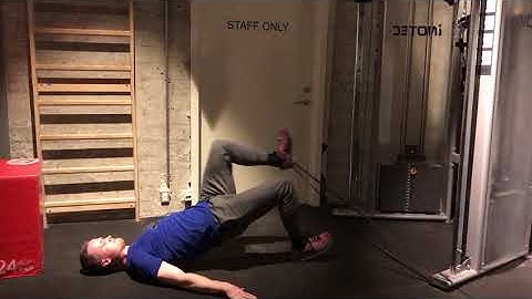 1-Leg Glute Bridge with Explosive Hip Flexion, Banded