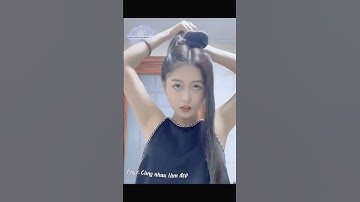 Búi tóc cao cực xinh cho tóc dài, dày #shorts