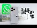 How to Delete WhatsApp Link or Document in iPhone (tutorial)