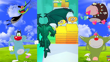 NOOB vs PRO vs HACKER Monster Evolution Run Games | Oggy, Jack, Shinchan, Bob, Cockroaches Voice |