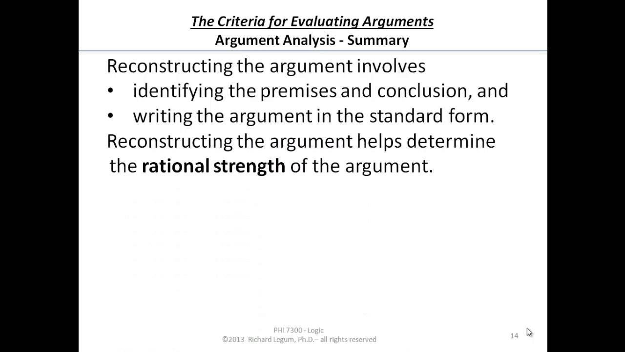 03 1 14 argument evaluation criteria argument analysis summary evaluation argument