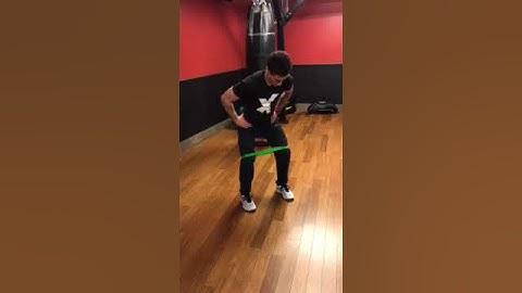 Hip External Rotation (2-Leg) - Standing Miniband (Knee)