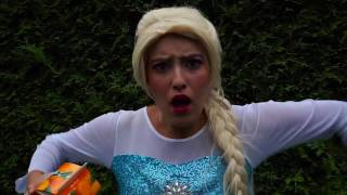 SPIDERMAN SUPERHEROES - ELSA FROZEN MAKEUP CHALLENGE screenshot 4
