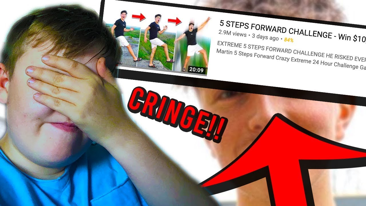 CRINGEY 5 STEPS FORWARD CHALLENGE!! *MYTH BUSTED* *FAKE