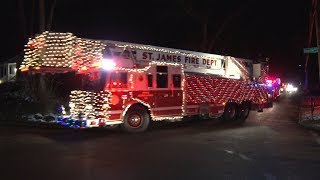 2017 St.James,NY Fire Department Santa Run 12/16/17