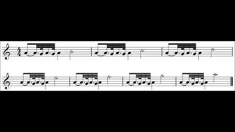 Great Highland Bagpipes Intermediate Exercise 4 – high pitch half speed