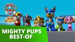 PAW Patrol - Mighty Pups Best Moments and Rescues - PAW Patrol Official \& Friends!