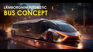 Ai Generated Design Futuristic Bus Concept of supercar brands