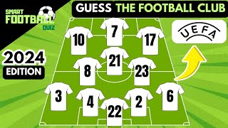 GUESS THE NATIONAL TEAM BY PLAYER JERSEY NUMBER | SMART FOOTBALL QUIZ 2024
