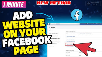 How to add Website on your facebook page on Laptop/pc 2024