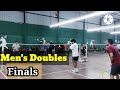 Badminton tournament final match mens doubles green field club central boss baskar