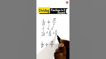 How To Divide Fractions 3 Easy Steps? Dividing Fractions Tricks | #divide #short #surajmathematics